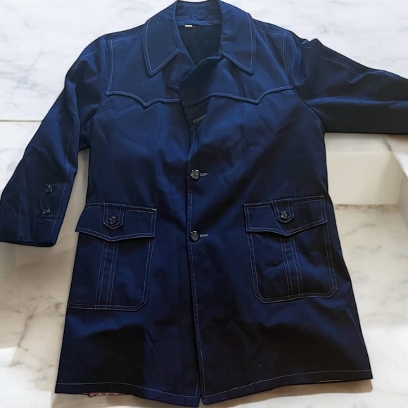 Vintage Montgomery Wards men’s car coat Size 44 - Picture 4 of 15